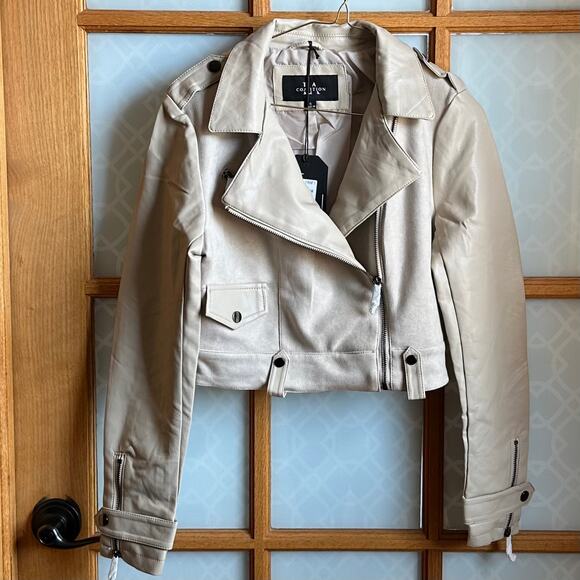 NWT! LA Coalition Women’s Sz Sm Faux Suede Long Sleeve Faux Pockets Zip Jacket - Picture 3 of 15